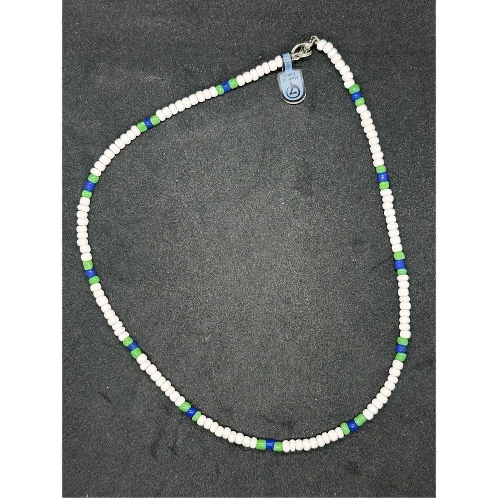 Bundle of two New with tags Seventh Sense multicolor Hematite Beaded 90s Necklac
